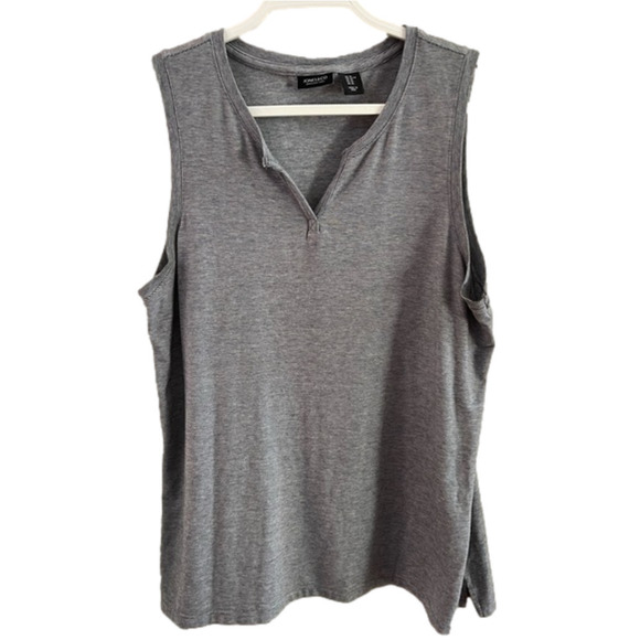 Jones New York Tops - Jones New York Black and White Micro Stripe Tank Size XL